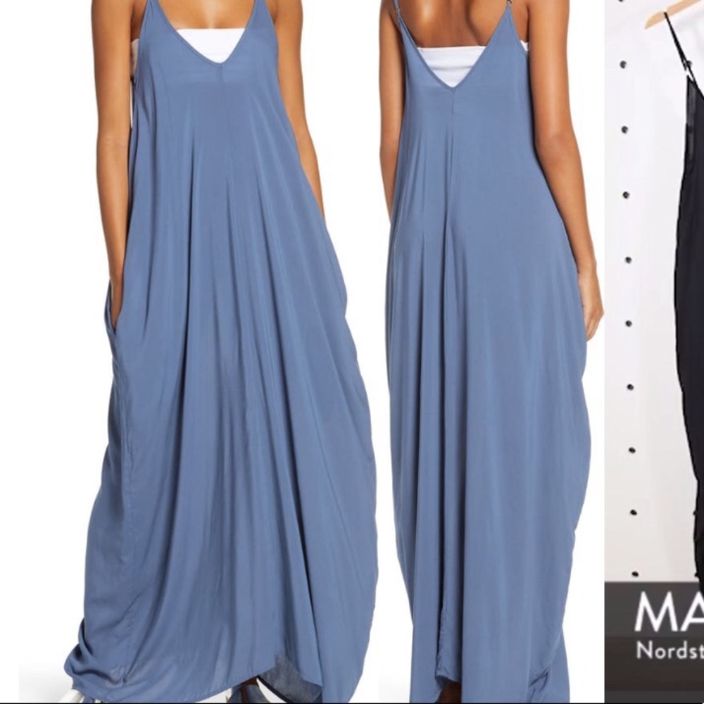 Lovestitch Elan Cover-Up Maxi Dress, Taupe, size M/L